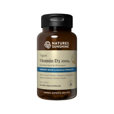 Nature's Sunshine Vegan Vitamin D3 1000IU 60vc